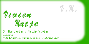 vivien matje business card